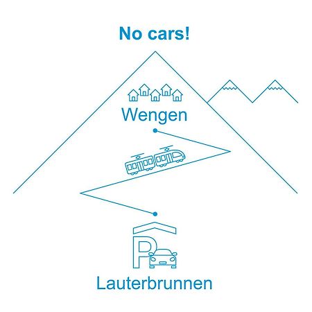 Chalet Zwärgli Wengen Esterno foto